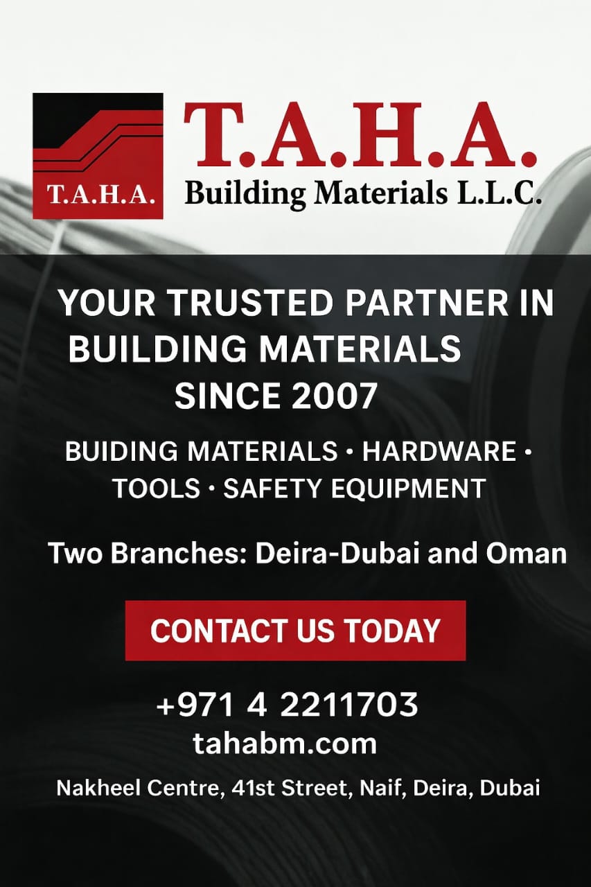 TAHA Building Materials supplier in Dubai